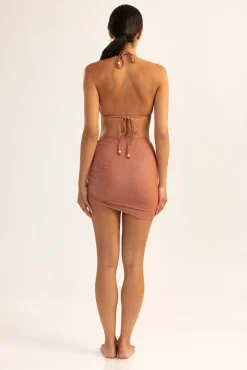 Cheap Shoshanna Amber Rib Shimmer Mini Sarong Amber Shimmer