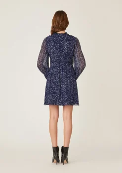 New Shoshanna Hallie Dress Ink Multi