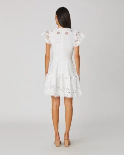 Clearance Shoshanna Hudson Dress Optic White