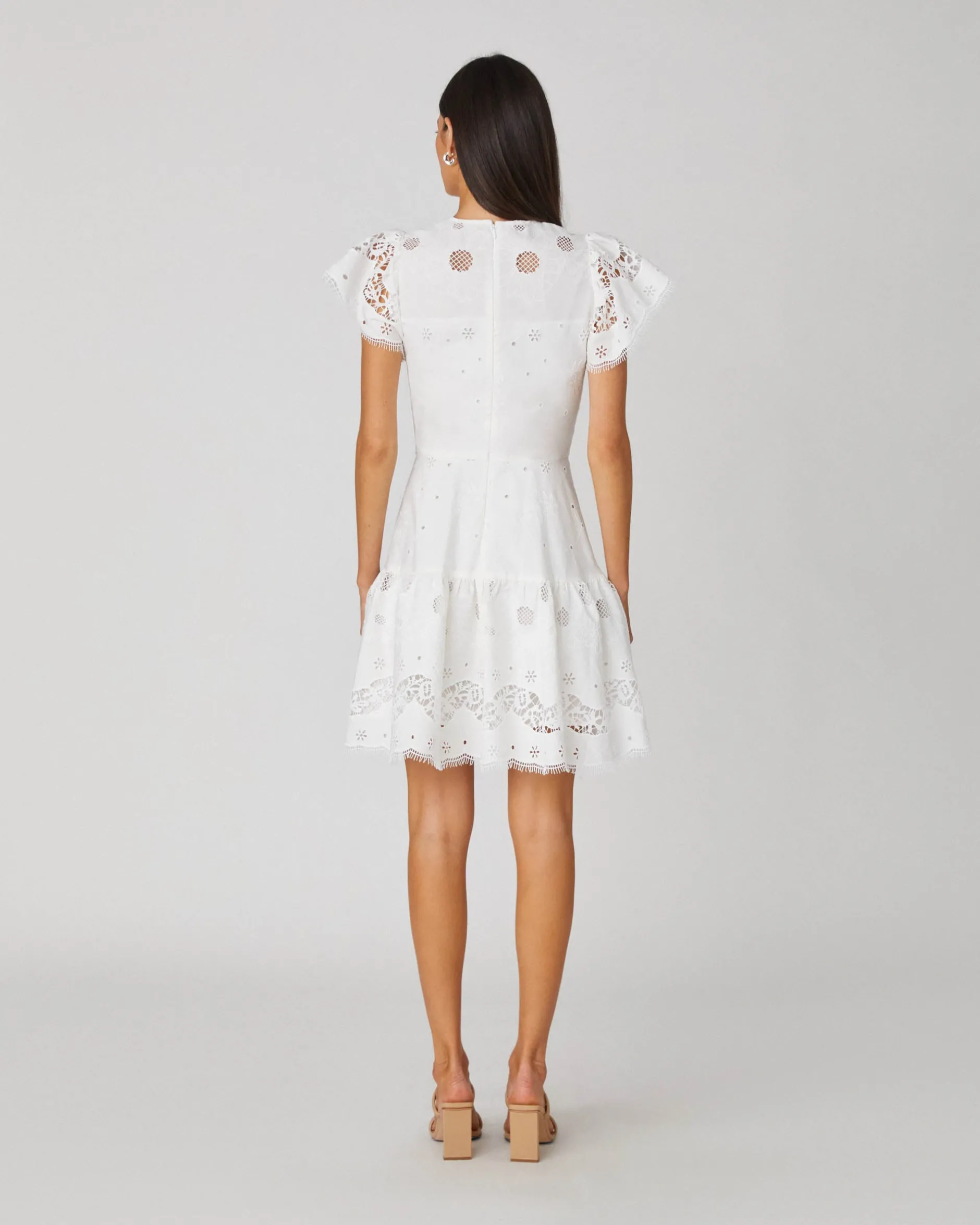Clearance Shoshanna Hudson Dress Optic White