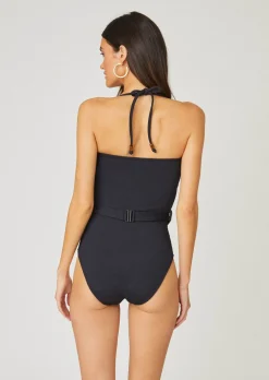 Online Shoshanna Jet Belted Classed One Piece