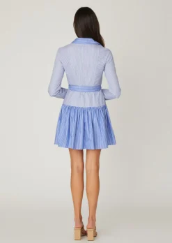 Online Shoshanna Kaia Dress French Blue/Optic
