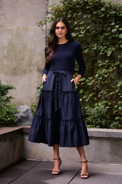 Discount Shoshanna Magda Dress Navy