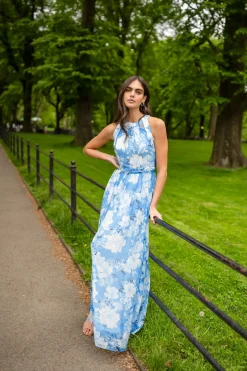 Store Shoshanna Midnight Athens Dress Blue Multi