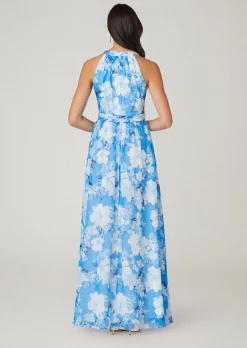 Clearance Shoshanna Midnight Athens Dress Blue Multi