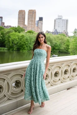 Store Shoshanna Midnight Miller Dress Verde