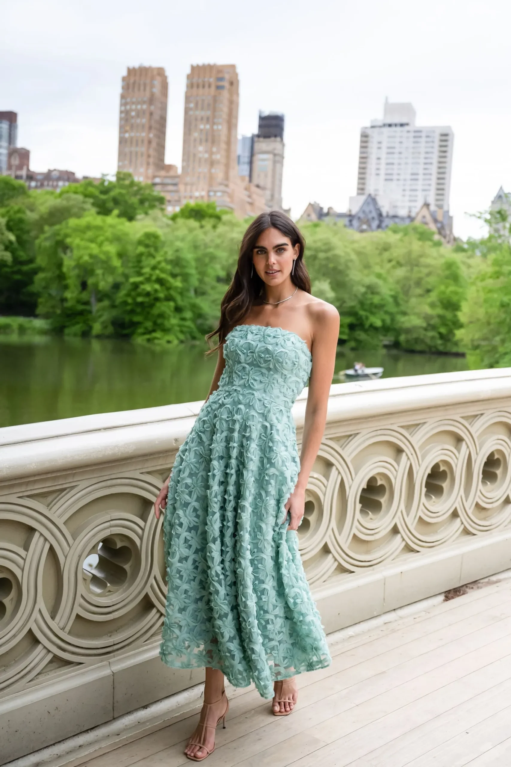 Store Shoshanna Midnight Miller Dress Verde