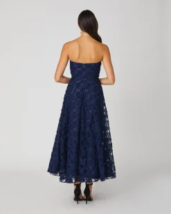 Shop Shoshanna Midnight Miller Dress Navy