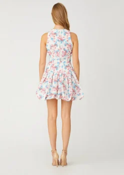 Shop Shoshanna Midnight Raffaella Dress Lapis/Blush Multi