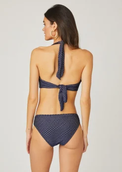Discount Shoshanna Navy/Gold Ring Classic Bottom
