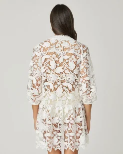 Clearance Shoshanna Optic White Umbrella Mini Dress