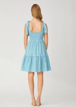 Clearance Shoshanna Raleigh Dress Blue/Green