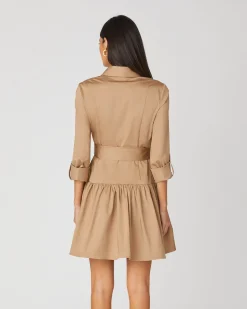 Clearance Shoshanna Ruth Dress Khaki
