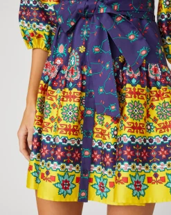 Cheap Shoshanna Stevie Dress Lemon/Navy Multi