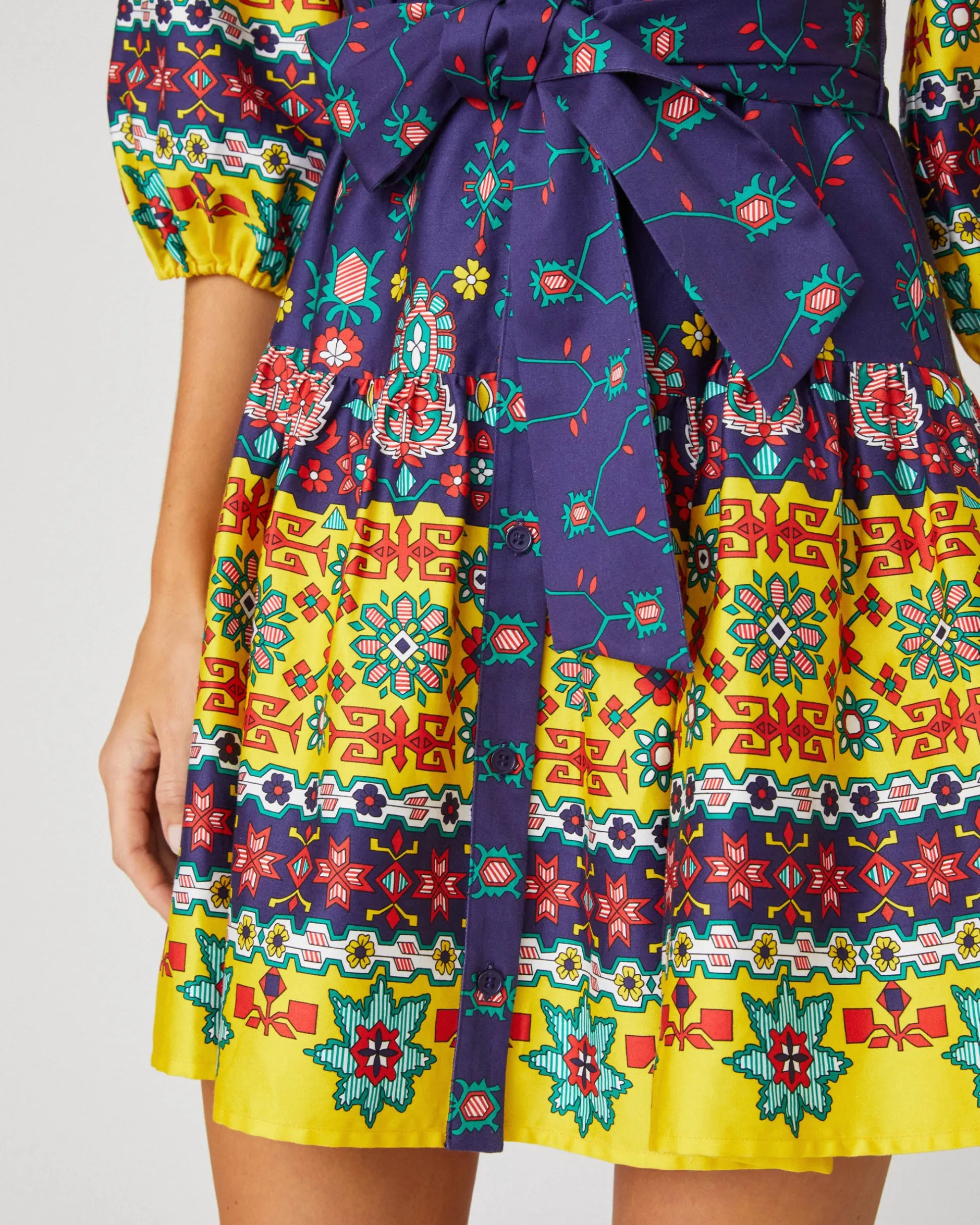 Cheap Shoshanna Stevie Dress Lemon/Navy Multi